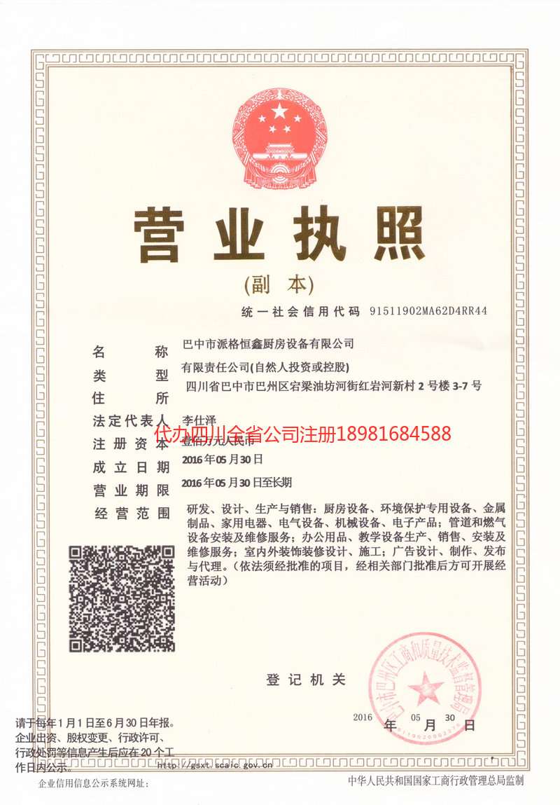 怀化怀化派格恒鑫厨房设备有限公司